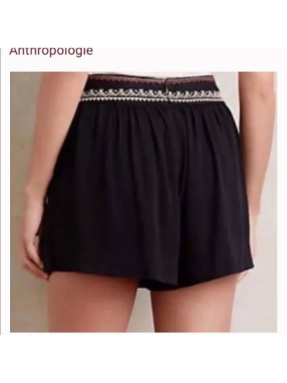 Anthropologie Elevenses Embroidered Skirty Shorts - Picture 3 of 8